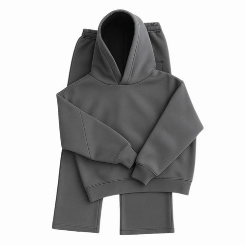 Autumn/Winter Hoodie Set, Loose Fit, Sporty Hooded Two-Piece Set, Casual Sweatshirt and Pants, European and American Style Men's Export Clothing